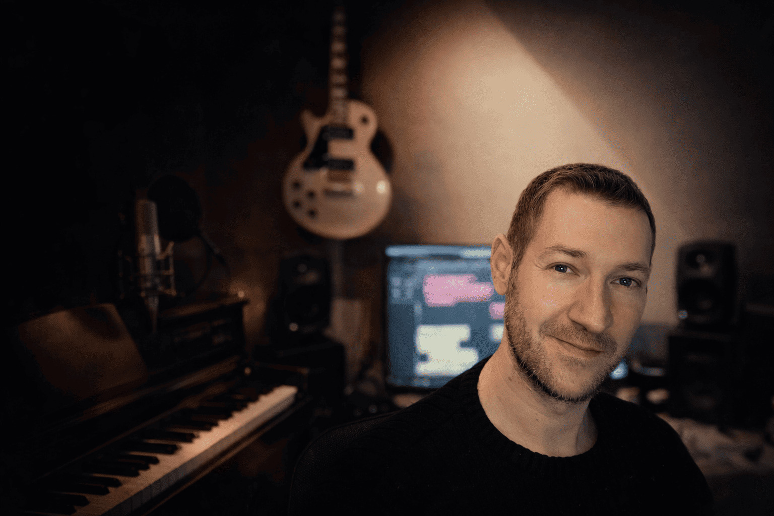 Felix in seinem Studio bei Songstory